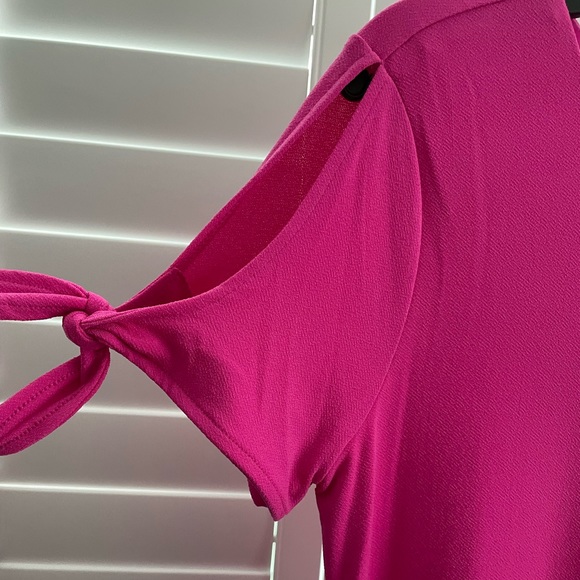 Cece Tie Sleeve Shift Dress, pink, XS - Picture 2 of 5